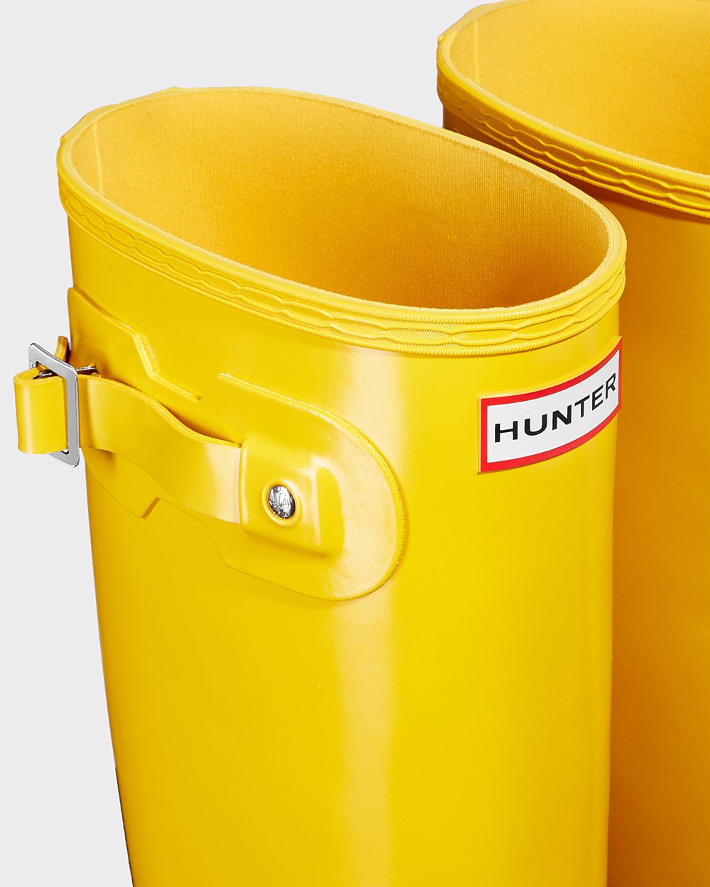 Women Hunter Original Gloss | Tall Rain Boots Yellow | NZ-16847-WOJE